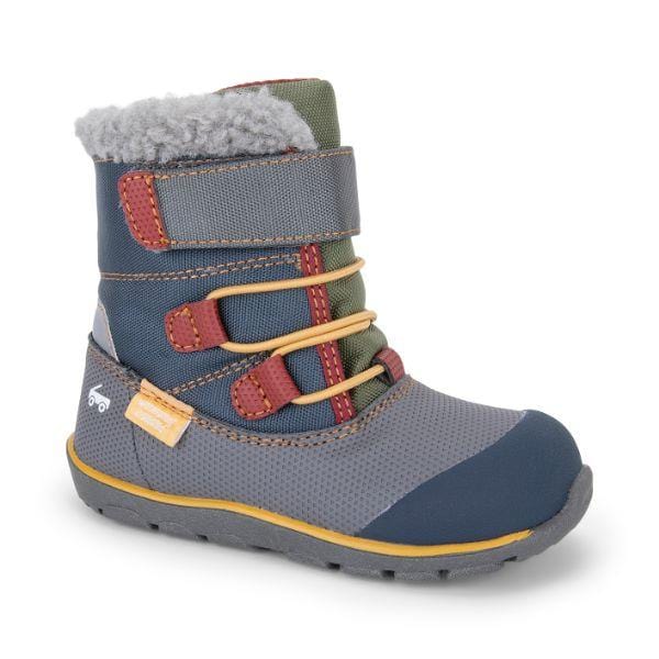 See Kai Run Clothing / Footwear / Winter Boots 4 Gilman Waterproof Winter Boots -  Gray/Blue