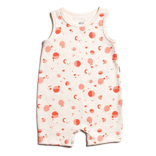 Winter Water Factory Clothing / One-pieces 12M WWF Tank Romper Particles Coral