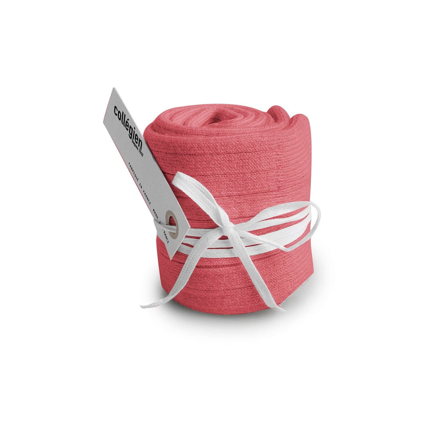 Collegien Socks La Haute Ribbed Knee Socks - Pink Lychee