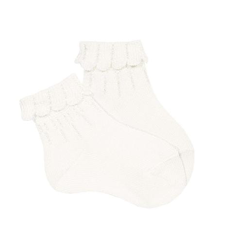 Condor Socks Ankle Sock with Scallop Folded Cuff (Rescues)