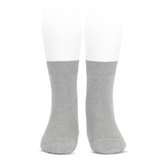 Condor Socks Basic Plain Knit Short Socks - Aluminum (Rescues)