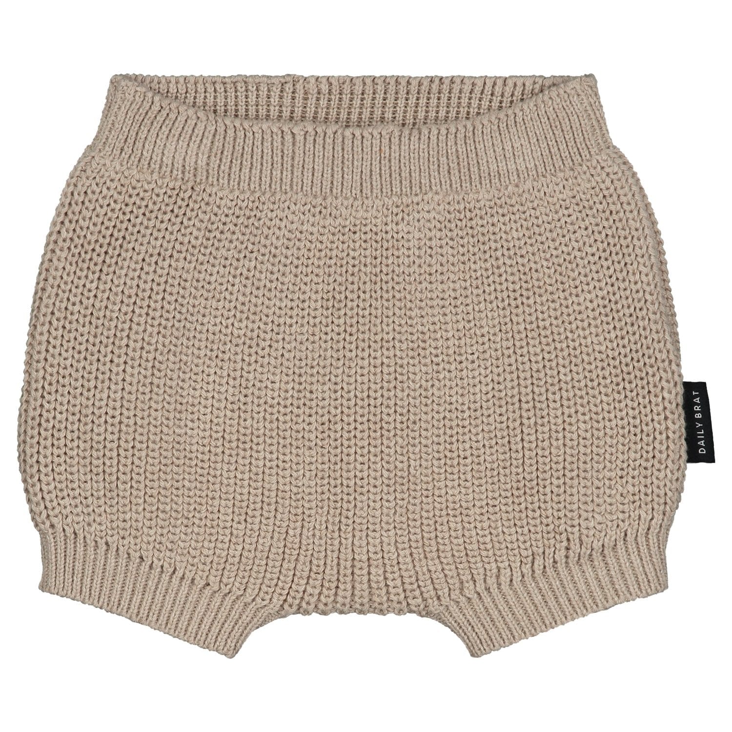 Daily Brat Shorts Mini Knitted Shorts - Soft Stone