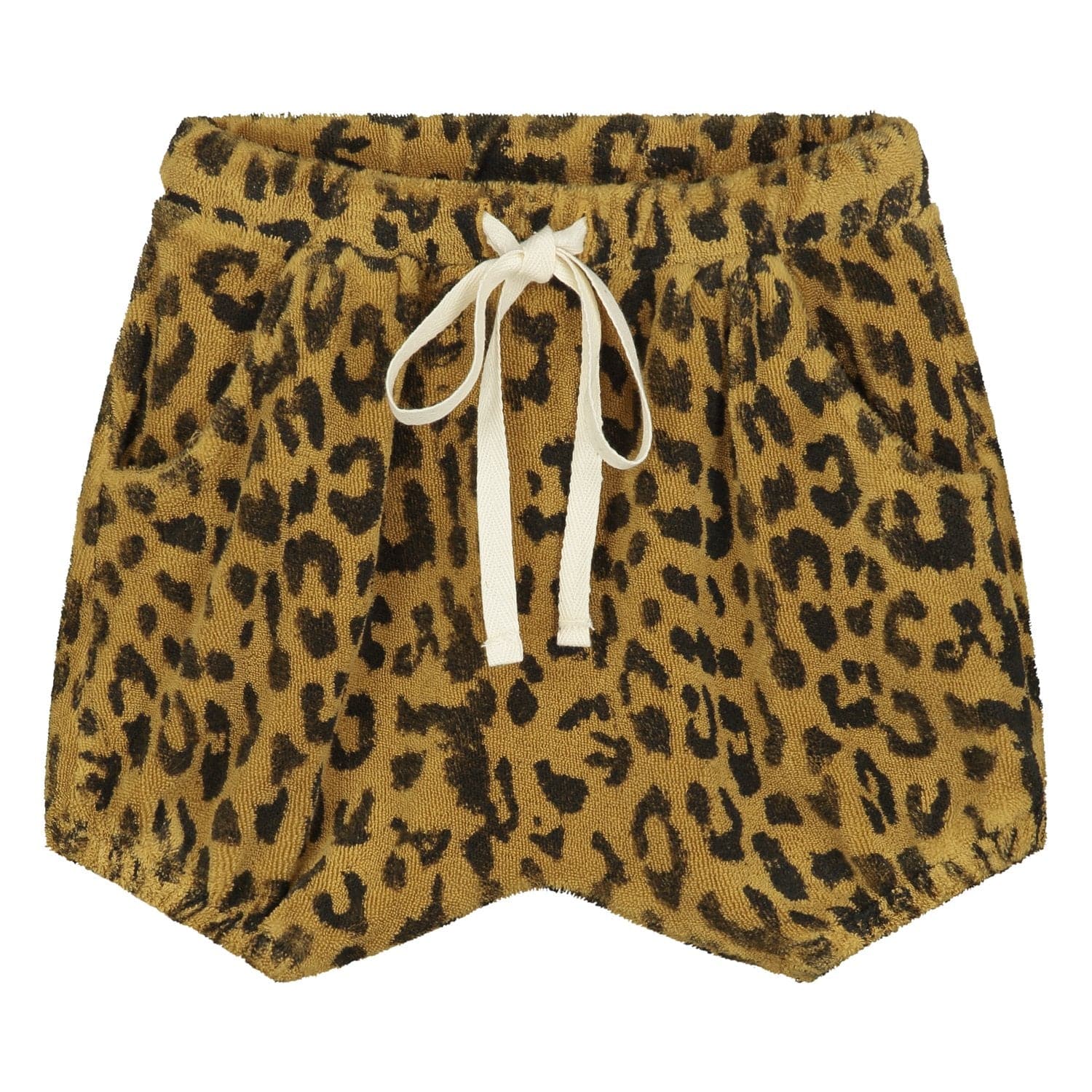 Daily Brat Shorts Mini Towel Shorts - Leopard Sandstone