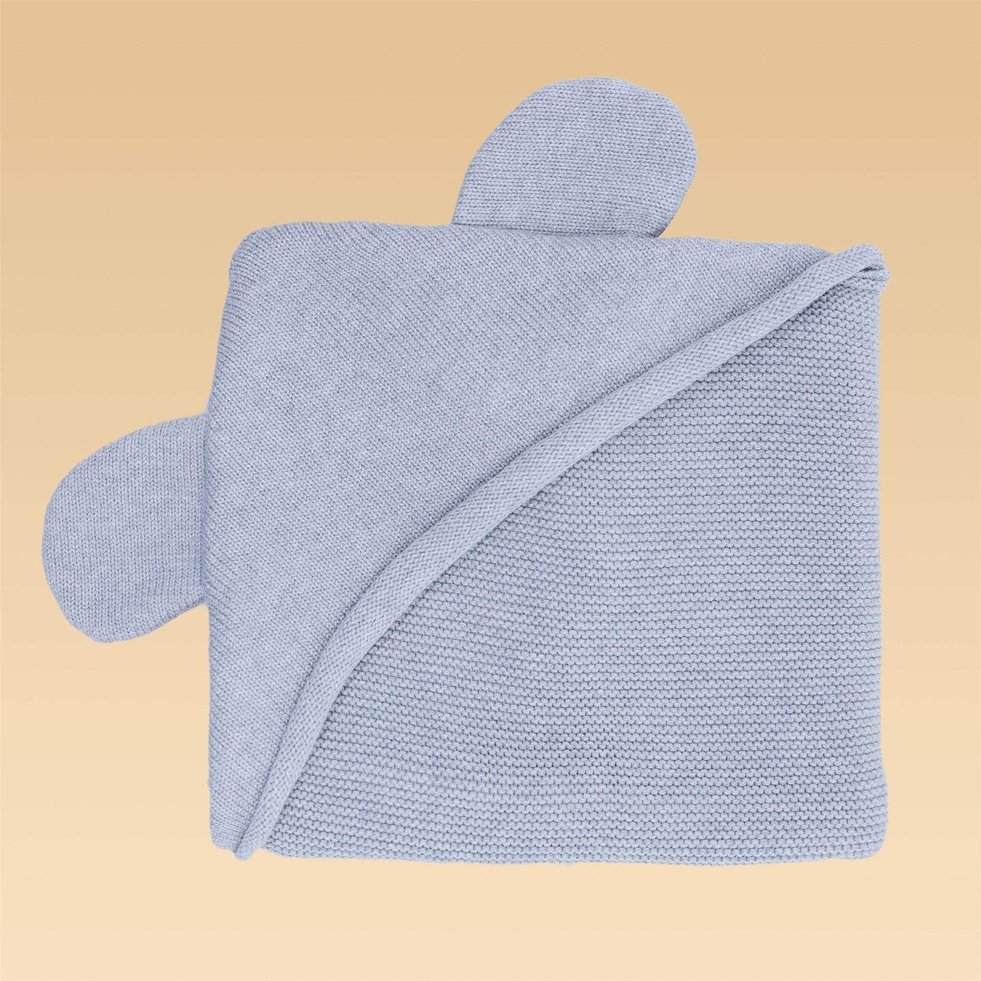 Happymess Blanket O/S Hooded Blanket With Koala's Ears - Cloud Grey