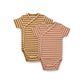 Liewood Bodysuit Hali Body Stocking SS 2-Pack - Y/D Stripe: Tuscany Rose Multi Mix