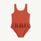 Summer and Storm Swimwear The Frill One Piece - Terracotta